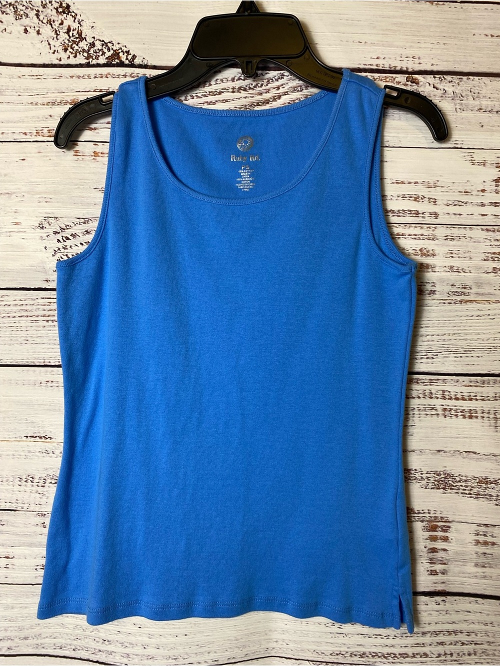 Ruby Rd. Bright Blue Scoop Neck Tank